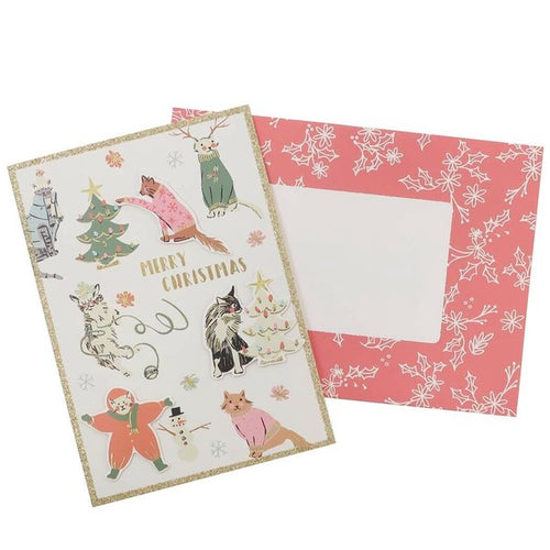 クリスマスカード 猫