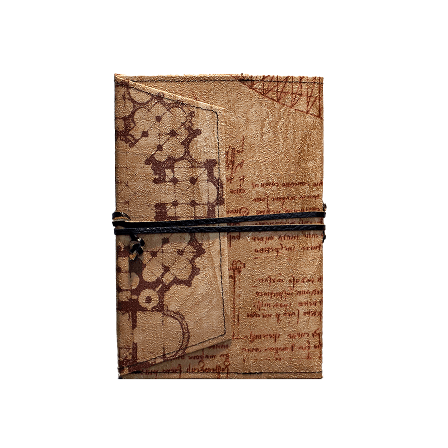 Leonardo 革紐ブックカバー GEOMETRY