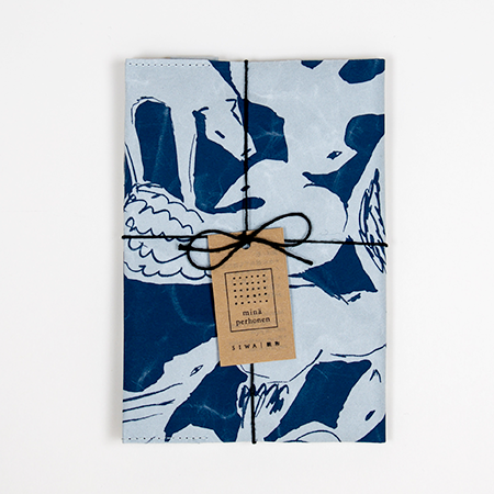 SIWA × mina perhonen ブックカバー life puzzle グレー