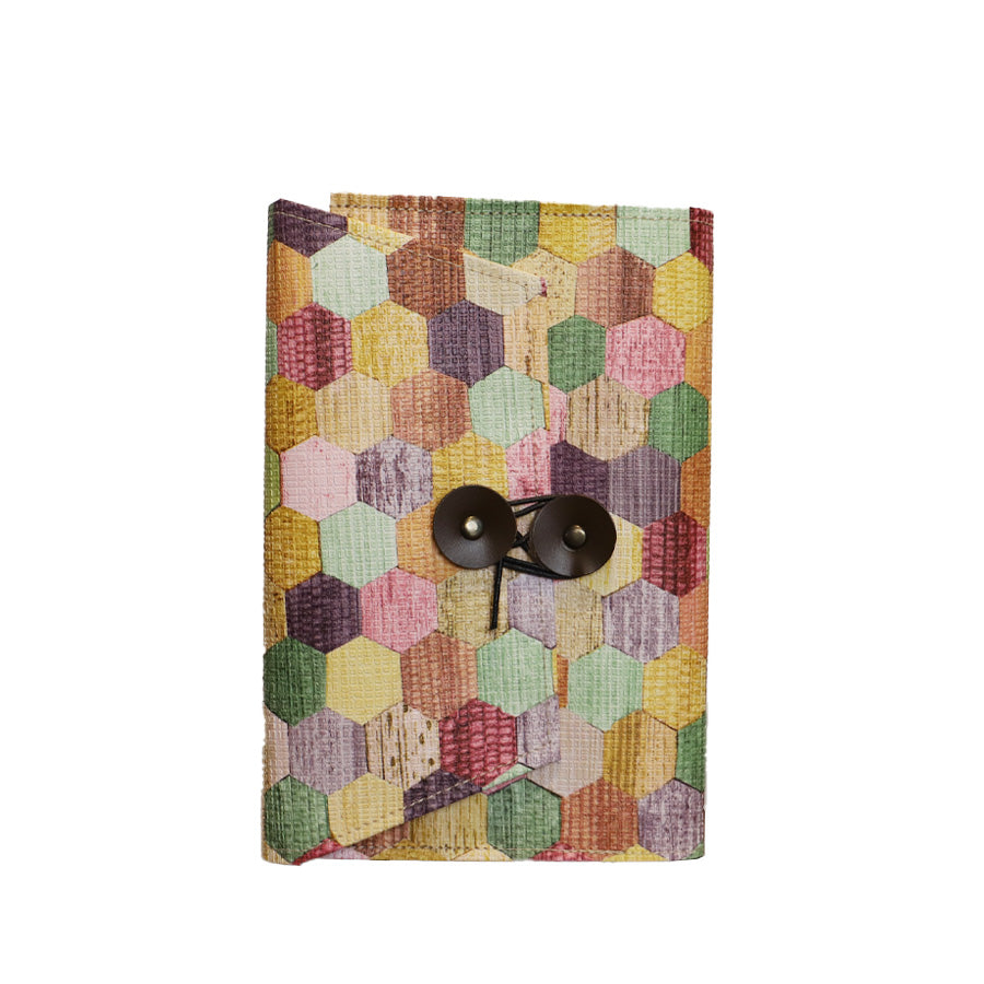デッドストック壁紙ブックカバー GRAFICA DECORA pastel hexagon 四六判対応 紙 メイン画像
