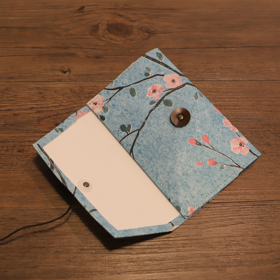 デッドストック壁紙ブックカバー GRAFICA DECORA spring day