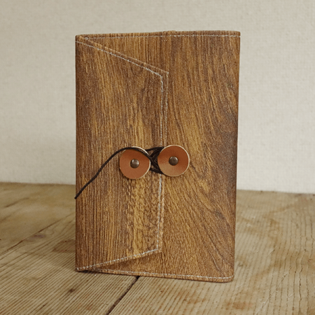 デッドストック壁紙ブックカバー GRAFICA DECORA wood board [文庫]