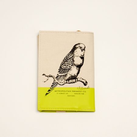 ファブリックブックカバー インコ[文庫]